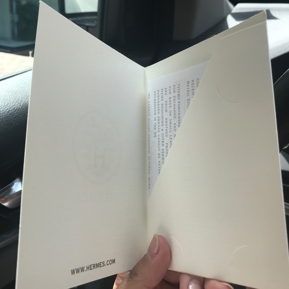 Small Hermès receipt envelope - Picture 2 of 4